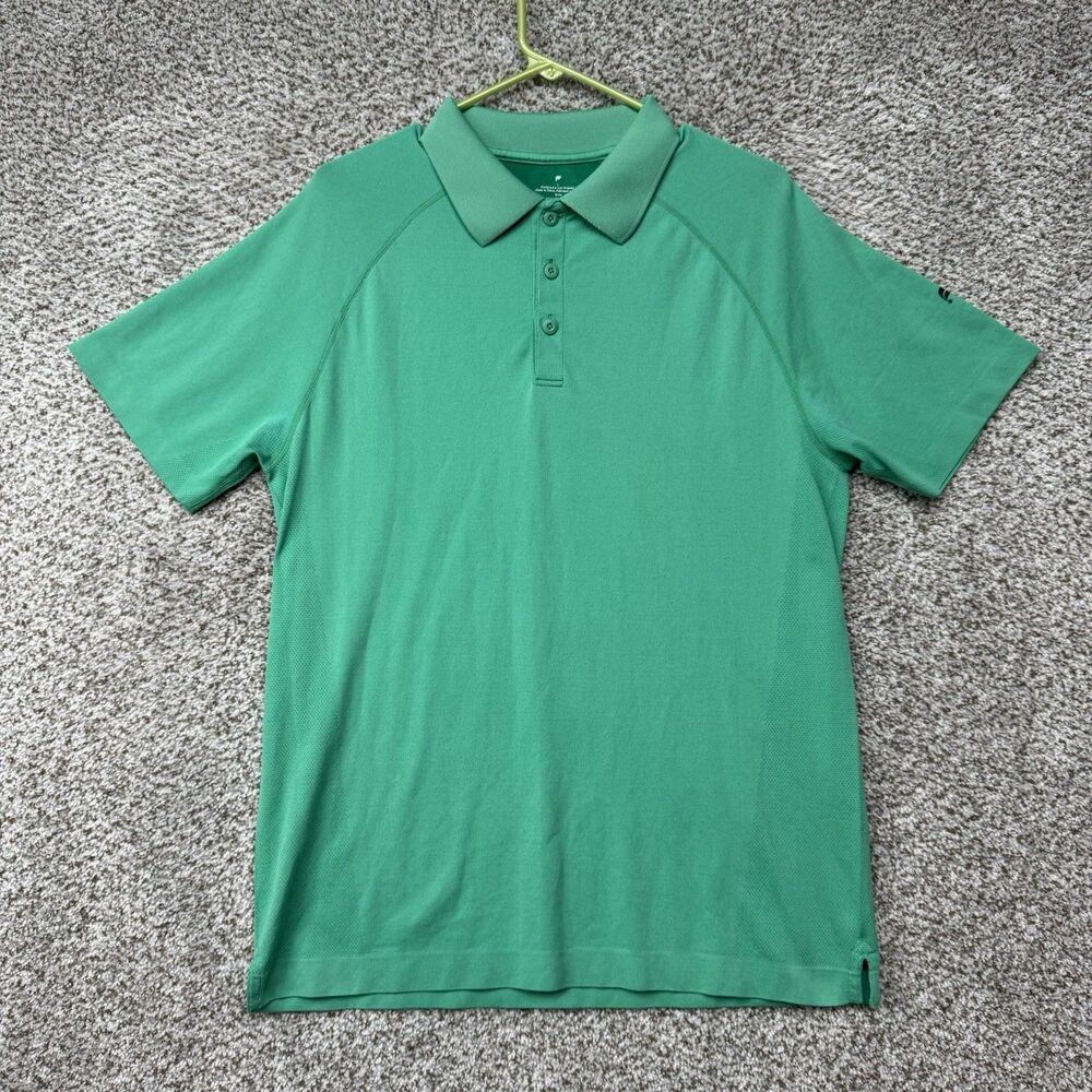 Fabletics Polo Shirt Men's Large Green Active Stretch Performance‎ Golf Outdoor